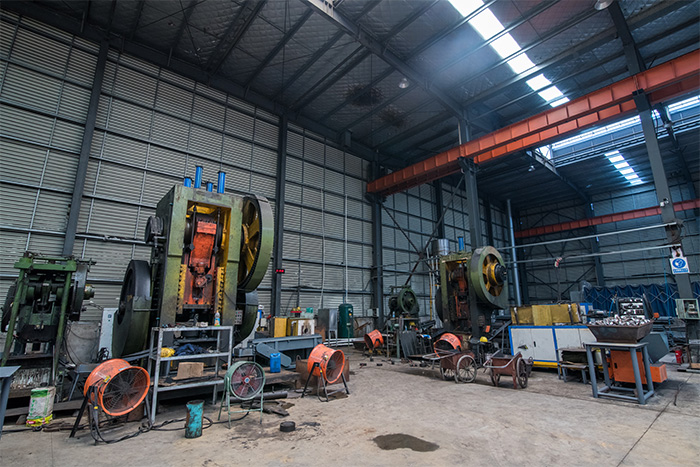 泰兴网架配件-锥头加工车间